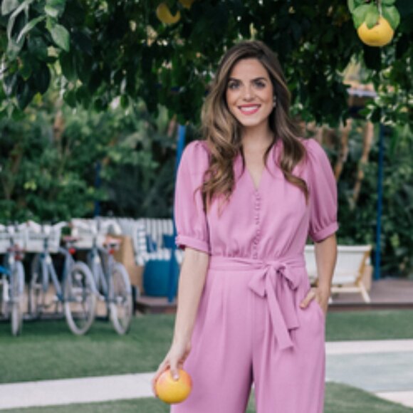 Gal Meets Glam Collection - Gabriella Pink Jumpsuit - Picture 6 of 6